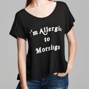 Wildfox I'm Allergic to Mornings Lazy Weekend Tee